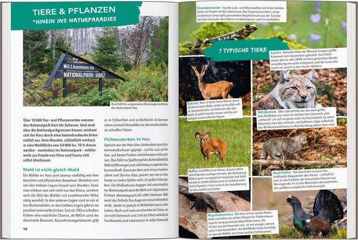 Actual product image OUTDOOR GUIDE Reiseführer Harz (German, Jana Zieseniss, 2025)