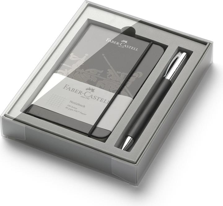 Immagine prodotto Faber-Castell Kugelschreiber Set Amtibion (Nero/Argento, 1 x)