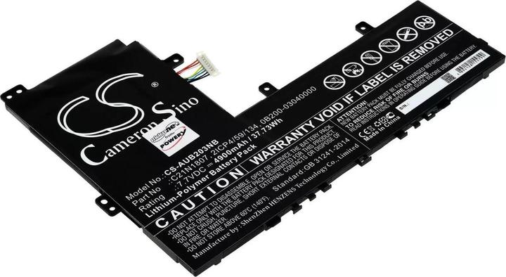 Actual product image AccuCell Battery Asus VivoBook E12 E203na-fd048t, Chromebook C223na-gj0014, type C21N1807 and others. (4900 mAh)