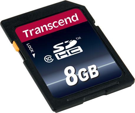Actual product image Transcend SDHC 200x (8 GB, SDHC, U1, UHS-I)