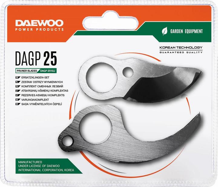 Daewoo PRUNER ACC REPLACEMENT BLADES/SET /2516LI DAGP 25 (Hedge shears, Garden machinery spare parts)