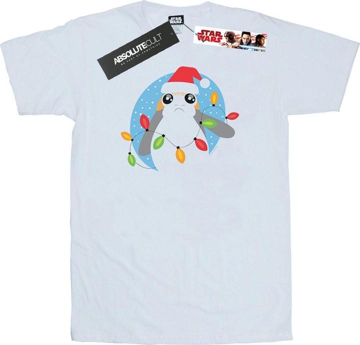 Produktbild Star Wars The Last Jedi Porg Christmas Lights TShirt (L)