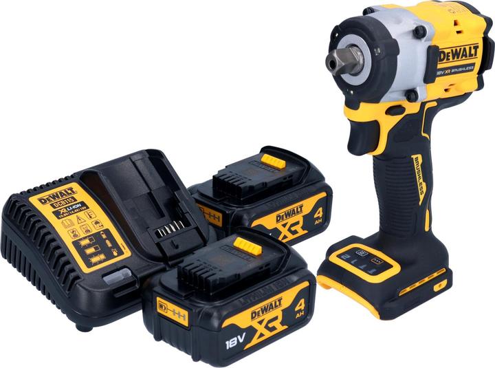 Actual product image DeWalt DCF 922 M2 cordless impact wrench 18 V 406 Nm 1/2" brushless + 2x rechargeable battery 4.0 Ah + (Rechargeable battery operated)