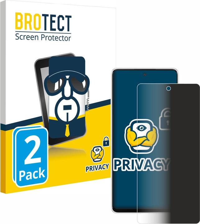 Productafbeelding BROTECT Anti-spionnetje privacyfolie Beschermfolie tegen blauw licht (2 Stuk, Samsung Galaxy A53 5G)