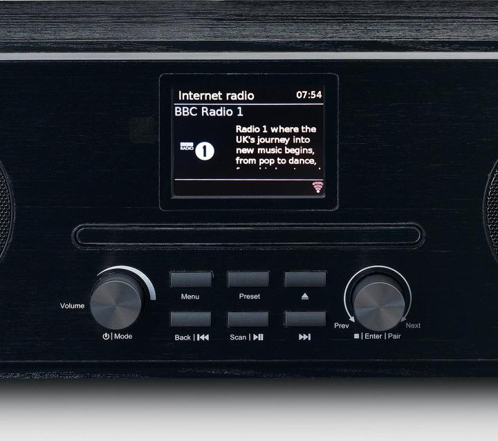 Produktbild Lenco DIR-261BK (DAB+, FM, Internetradio, WLAN, Bluetooth)