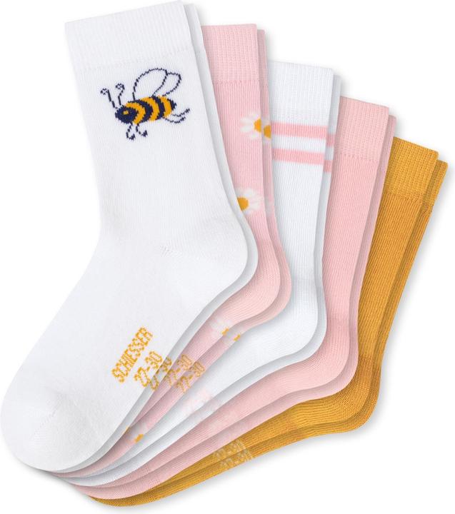 Produktbild Schiesser 5er Pack Biene Kindersocken Mädchen (5er Pack, 27 - 30)