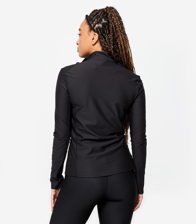 Produktbild Domyos Trainingsjacke mit Reissverschluss Damen - schwarz (XXL)