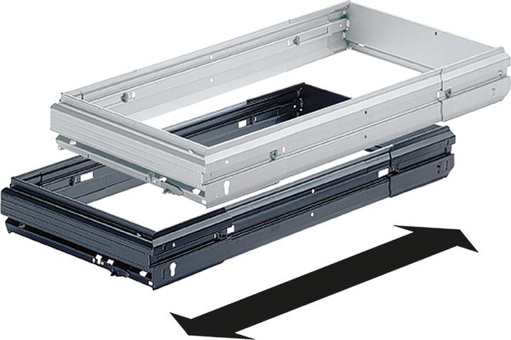 Produktbild Hettich Stufenlos breitenverstellbare Hängeregistratur-Rahmen für Schrankwände (1 Stk.)