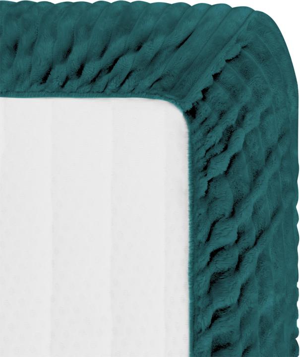 Actual product image Aspero Parana striped flannel fitted sheet - 9035 (160 x 200 cm)