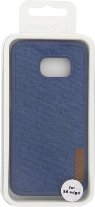 Actual product image OEM Silicone Case Textile for Samsung S6 Edge blue (Samsung Galaxy S6 Edge)