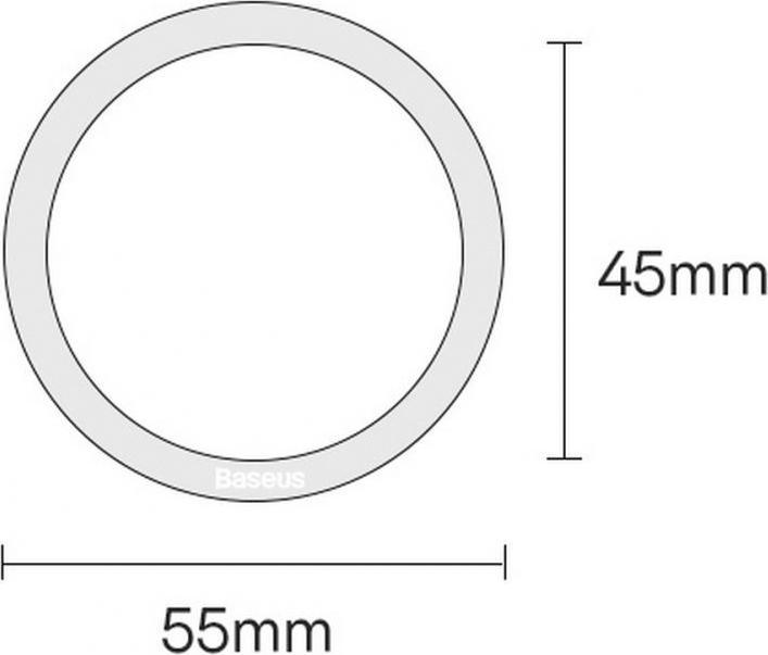 Actual product image Baseus Halo Series Magnetic Metal Ring2pcs/packBlack