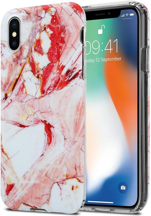 Productafbeelding Cadorabo IMD TPU kleurrijke marmeren hoes (Apple iPhone X)