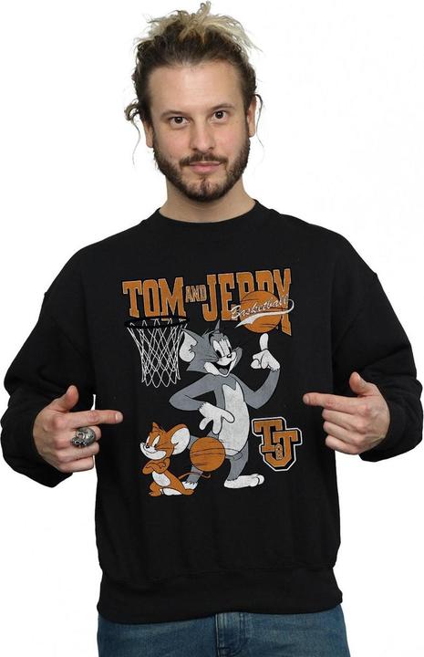 Immagine prodotto Tom & Jerry Felpa in cotone Spinning Basketball (XXL)