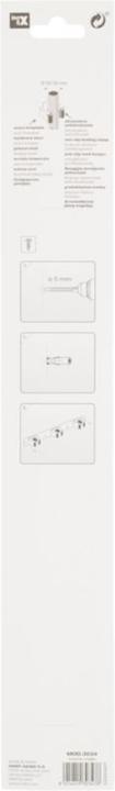 Actual product image Inofix 3-fold broom holder, matt chrome