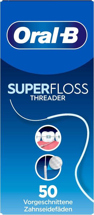 Oral-B Threader Zahnseide 50 Fäden Zahnseide (15 m)