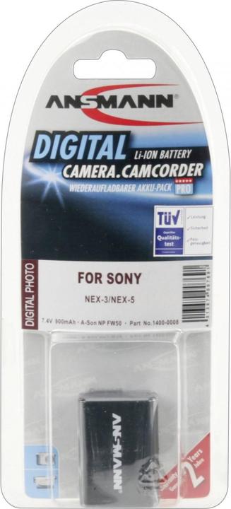 Actual product image Ansmann Battery Pack A-Son NP FW 50 (Rechargeable battery)