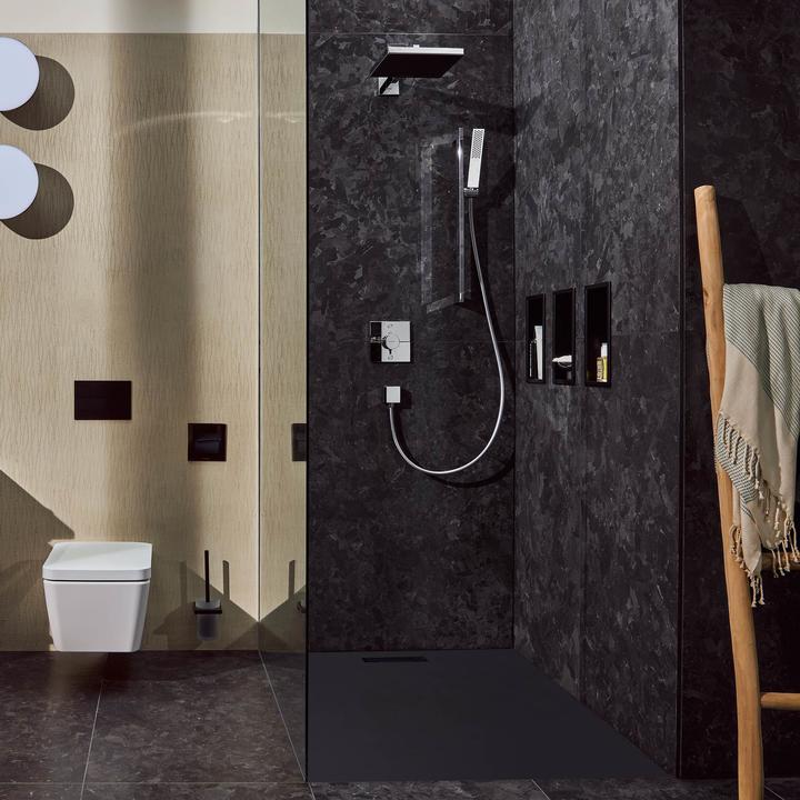 Actual product image hansgrohe Pulsify E bar hand shower 100, 1 spray type EcoSmart, 24320 (1 Beam types, 8 l/min)
