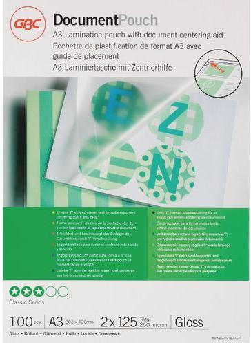Immagine prodotto GBC Foglio di laminazione (A3, 100 Pezzo/i, 125 µm)
