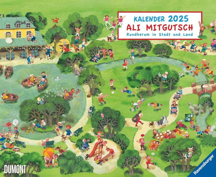 Produktbild Ali Mitgutsch 2025 - Wimmelbilder - Kinder-Kalender - Querformat 52 x 42,5 cm - Spiralbindung (Deutsch)