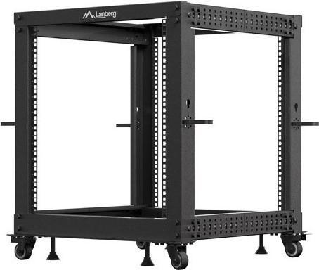 Produktbild Lanberg OPEN RACK 19 12U 600X600-1100 REGULOWANY CZARNY (19 Zoll Rack)