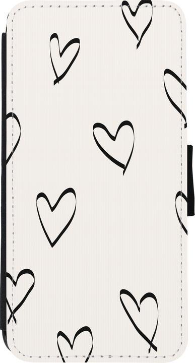 Immagine prodotto PhoneLook Coque Portafoglio noir San Valentino 2023 cuori minimalisti (Apple iPhone XR)