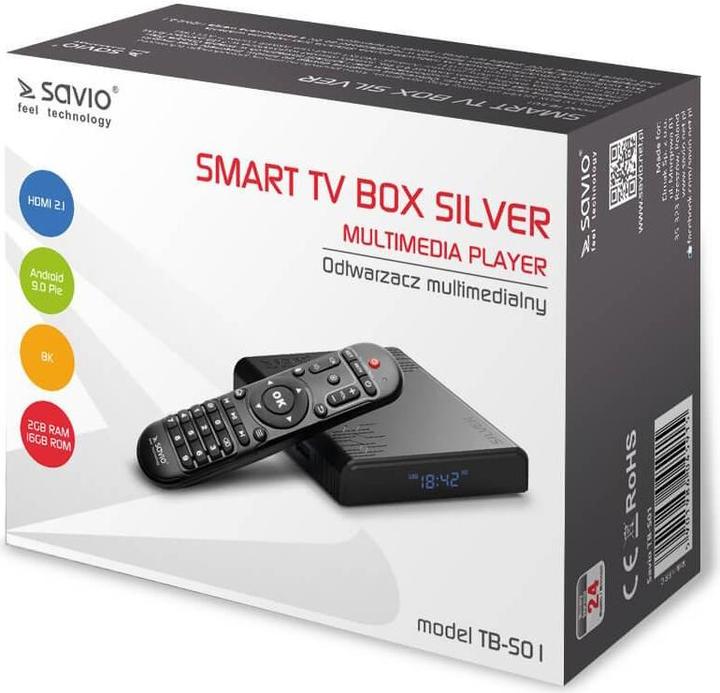 Actual product image Savio Silver TB-S01 (16 GB, Android 9.0 (Pie))