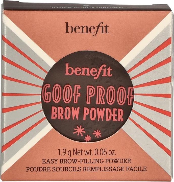 Actual product image BeneFit Cosmetics Goof Proof Brow Powder (5 Warm Black-Brown)