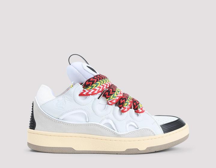 Produktbild Lanvin curb sneakers in leather and suede with multicolor laces (42)
