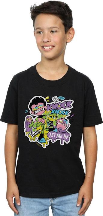 Actual product image Boys Teen Titans Go Knock Knock T-Shirt (128)