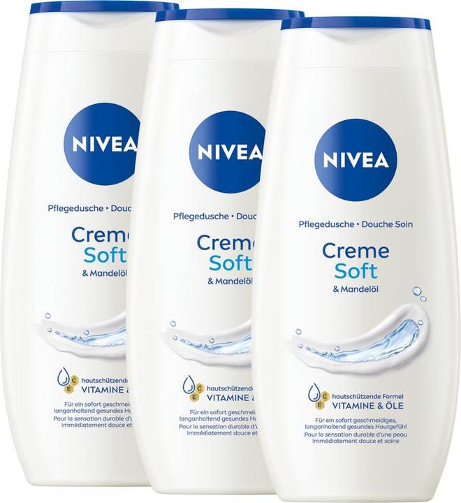 NIVEA Pflegedusche Creme Soft Trio (750 ml)