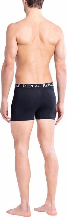 Immagine prodotto Replay Trunk BOXER Style 01/C Basic Cuff Logo in confezione da 2 pezzi (L, Confezione da 2)