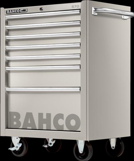 Bahco Edelstahlwerkstattwagen mit sieben Schubladen, 26", 958 mm × 501 mm × 677 mm (7 x)
