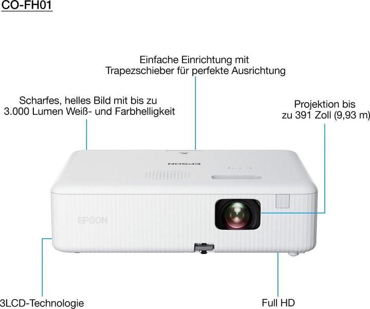 Produktbild Epson CO-FH01 (Full HD, 3000 lm, 1.19 - 1.61:1)
