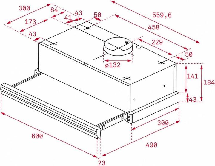 Immagine prodotto Teka Coperchio telescopico Flowing CNL 6415 Plus bianco (Ventilatore capanna)