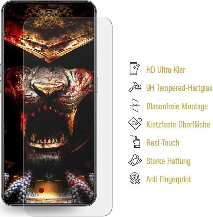 Produktbild Protectorking 6x 3D A++ echtes Tempered 9H Panzerhartglas KLAR (6 Stück, Xiaomi Redmi Note 10)