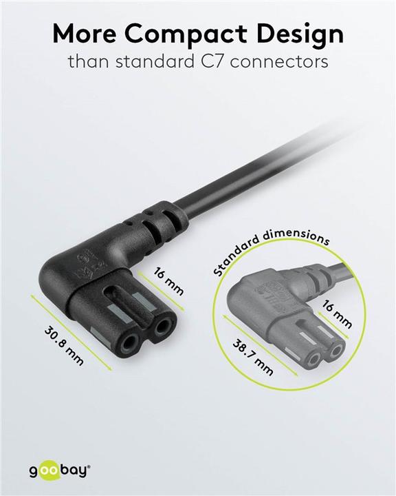 Actual product image Goobay CEE 7/16 – C7 (5 m)
