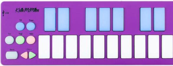 Actual product image Keith McMillen K-Board MIDI Controller Orchid (Keyboards)