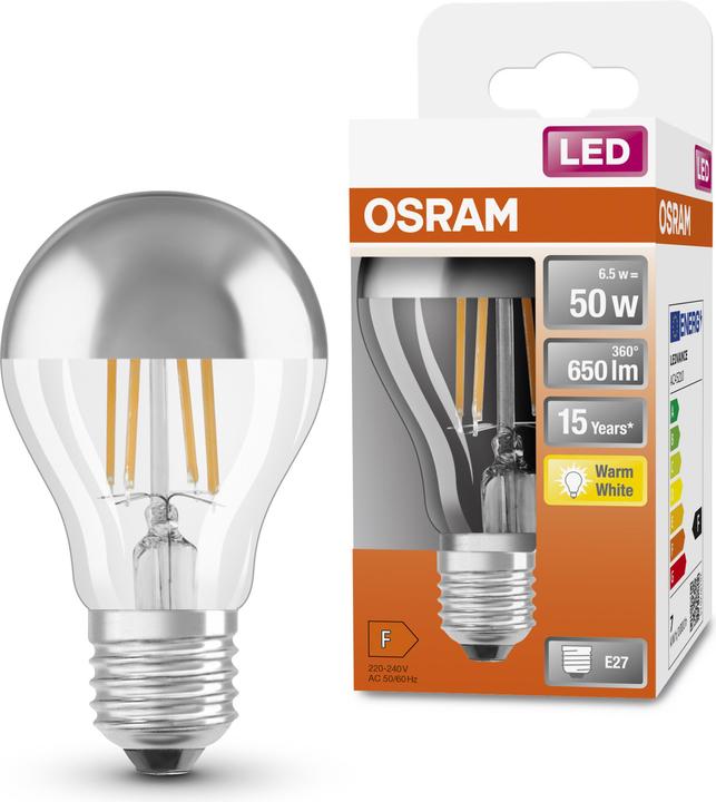 Actual product image Osram Star Classic A (E27, 6.50 W, 650 lm, 1 x, F)