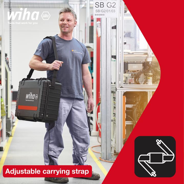 Produktbild Wiha XL 2 46816 Elektriker, Handwerker, Lehrlinge, Profi, VDE Werkzeugkoffer bes (41 Teile)