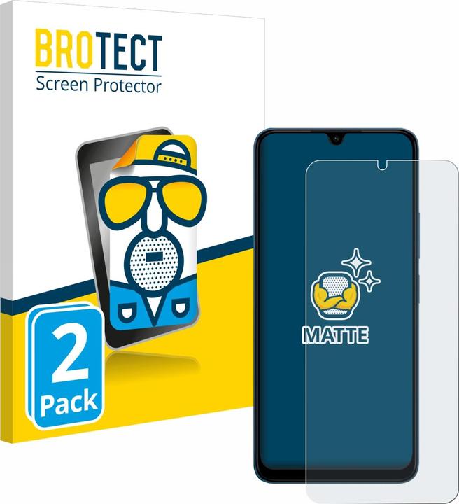 Actual product image BROTECT Anti-glare screen protector matt (2 Piece, Xiaomi Redmi 13C 5G)