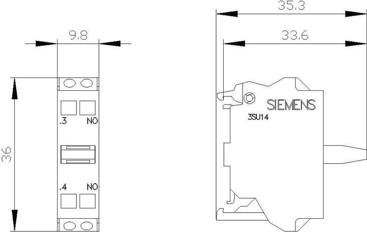 Image du produit Siemens Module de contact avec 1 élément de contact
