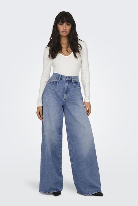 Produktbild Only Weiter Beinschnitt Hohe Taille Jeans Weit geschnitten jeans (28)