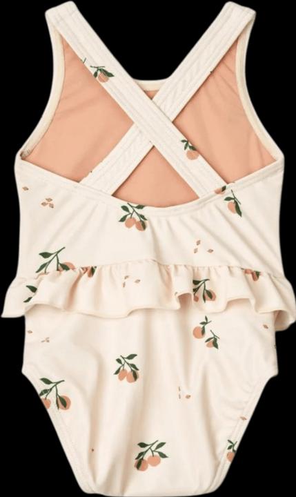 Actual product image Liewood Amina Baby Printed Swimsuit - Peach / Sea Shell (92)