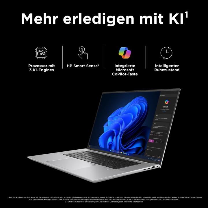 Actual product image HP ZBook Studio 16 G11 Intel Core Ultra 9 185H 40.64cm 16inch WQUXGA 32GB 1TB/SSD NVIDIA RTX 4070 8G (16", 32 GB, 1000 GB, DE)