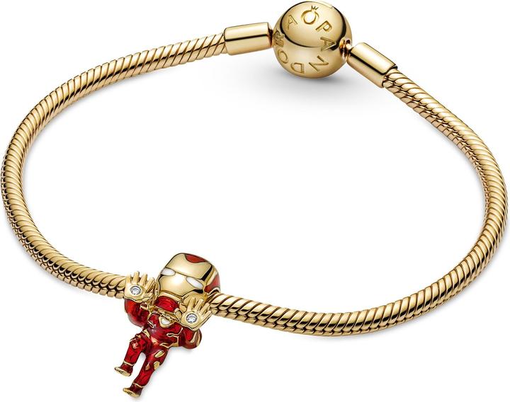 Image du produit Pandora Marvel The Avengers Iron Man (Plaqué or, Émail)