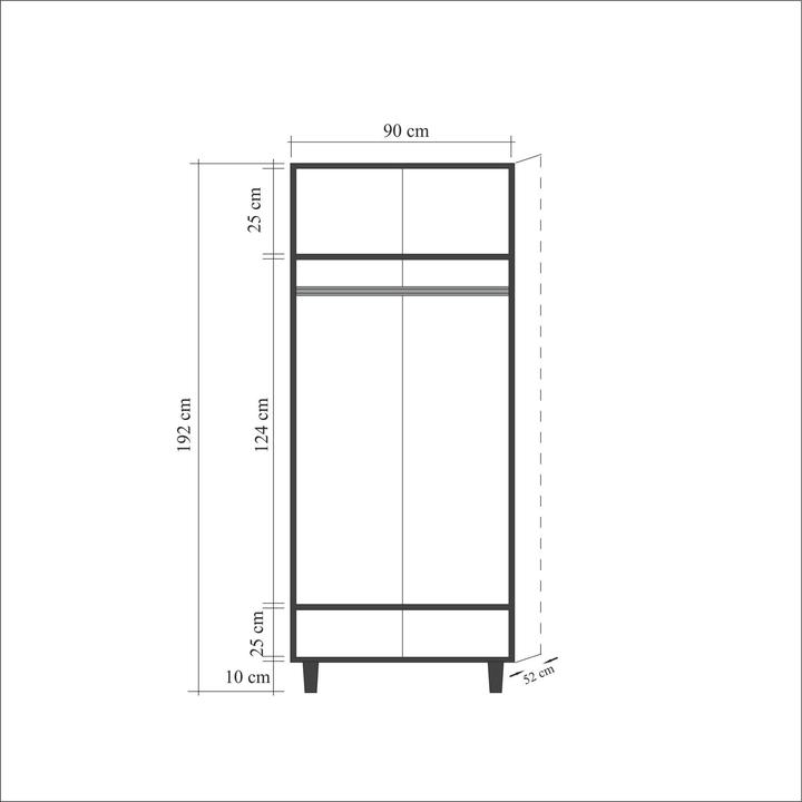 Produktbild Homitis Maurice (90 x 192 x 52 cm)