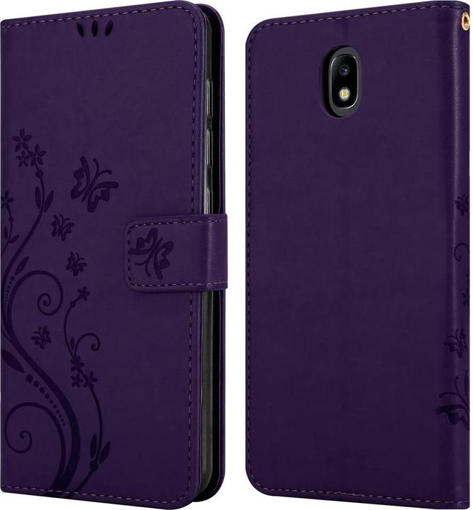 Actual product image Cadorabo Flower Book Cover (Samsung Galaxy J7 2018)