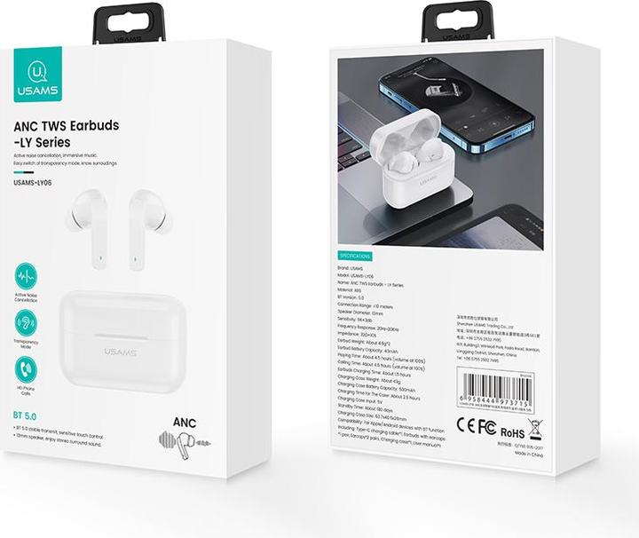 Produktbild Usams ANC Earbuds LY Series (ANC, 4.50 h, Kabellos)
