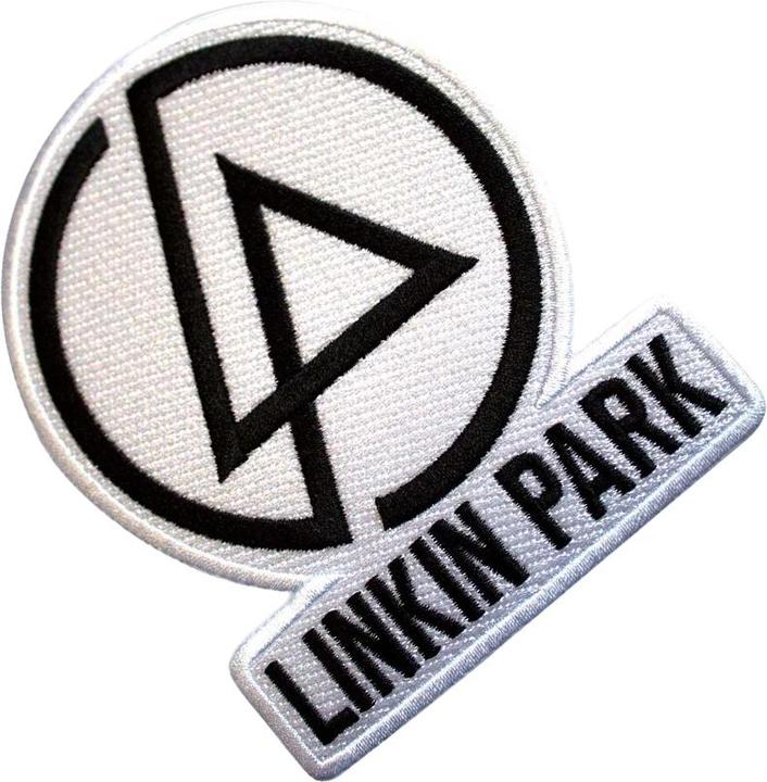 Produktbild Linkin Park Konzentrischer Text Aufnäher zum Aufbügeln gewebter Stoff Logo (1 x)
