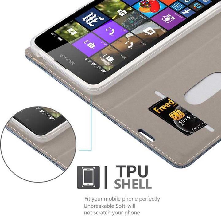 Productafbeelding Cadorabo Boek Jeans Optiek Cover (Microsoft Lumia 540)